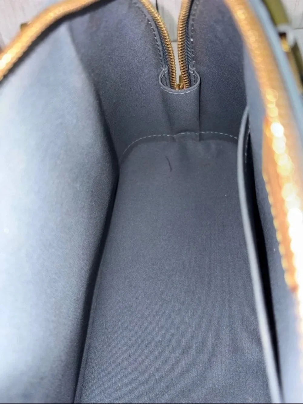 Louis Vuitton Olive Green Vernis Alma BB Handbag